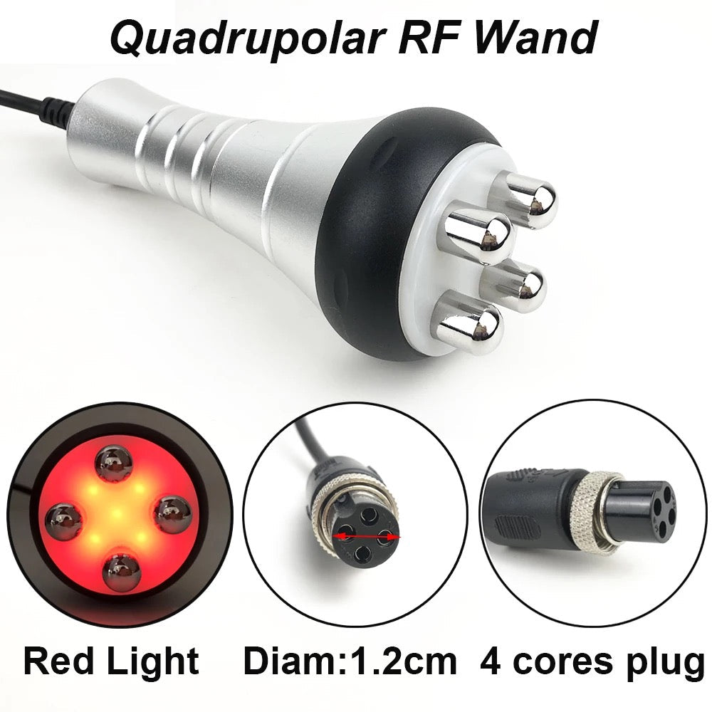 Quadrupolar RF Wand with red light, replacement Cavitation probe