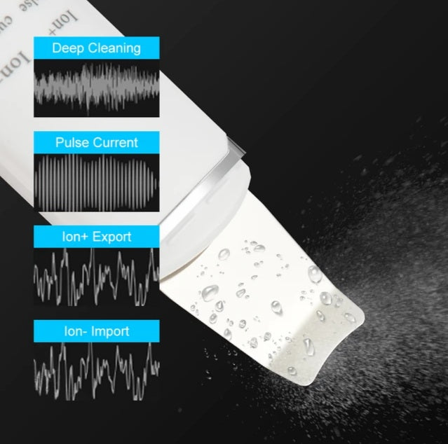 Ultrasonic Ion Skin Scrubber Feature