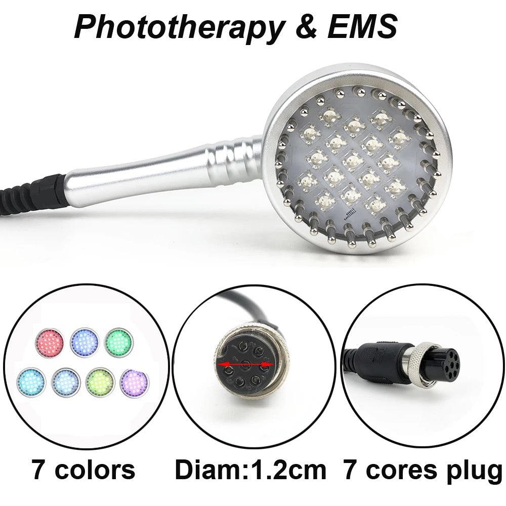 Phototherapy and EMS Wand with Seven Colors, Replacement Probe for Cavitation Machine