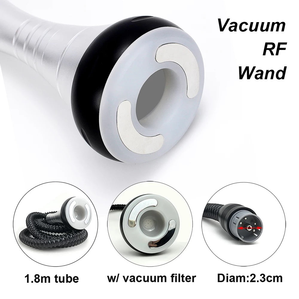 Vacuum RF Wand for Cavitation Machine, tube and vacuum filter