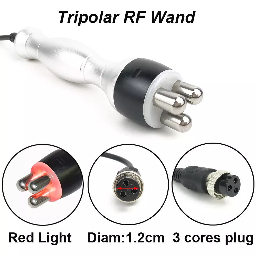 Tripolar RF Wand for Cavitation Machine with Red Light