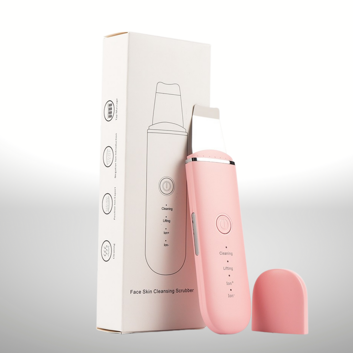 Ultrasonic Ion Skin Scrubber Facial Device
