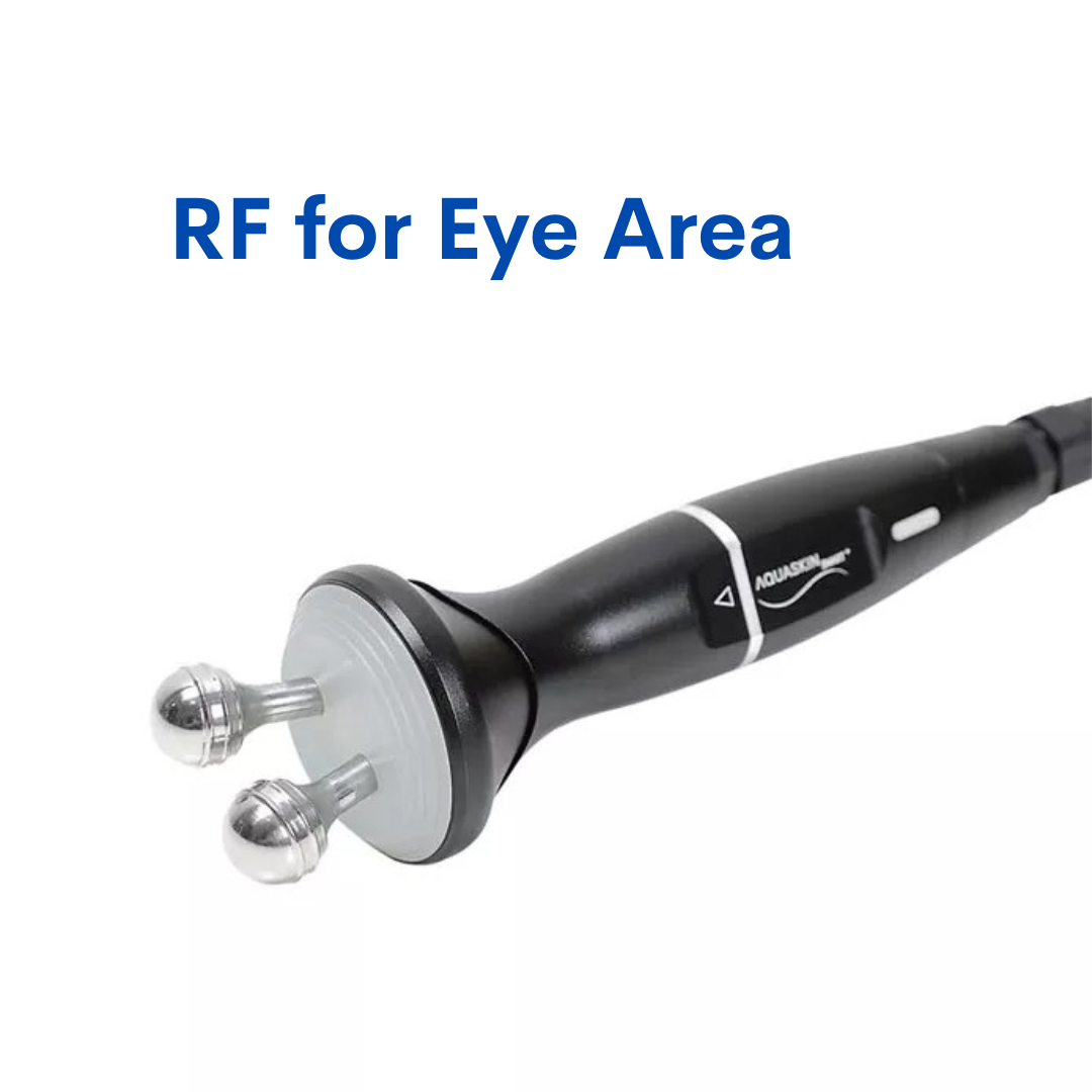 Bi-polar Radio frequency for eye area, handle for professional hydrafacial machine