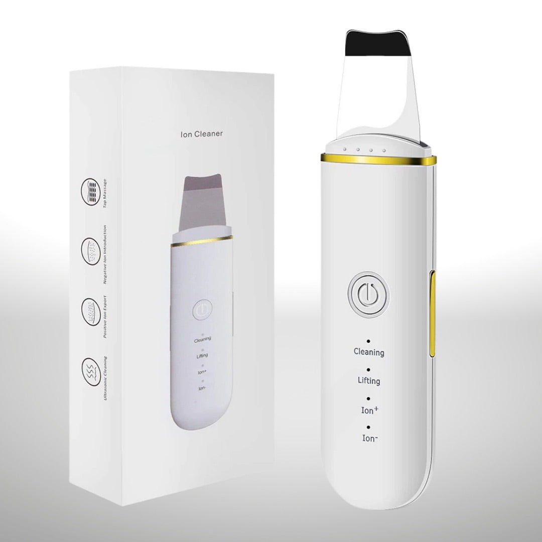 Ultrasonic Ion Skin Scrubber Facial Device Packing