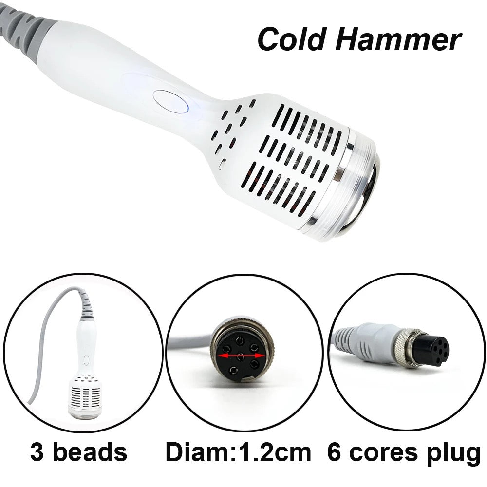 Cold Hammer Wand with Three Beads , replacement probe for Cavitation Machine