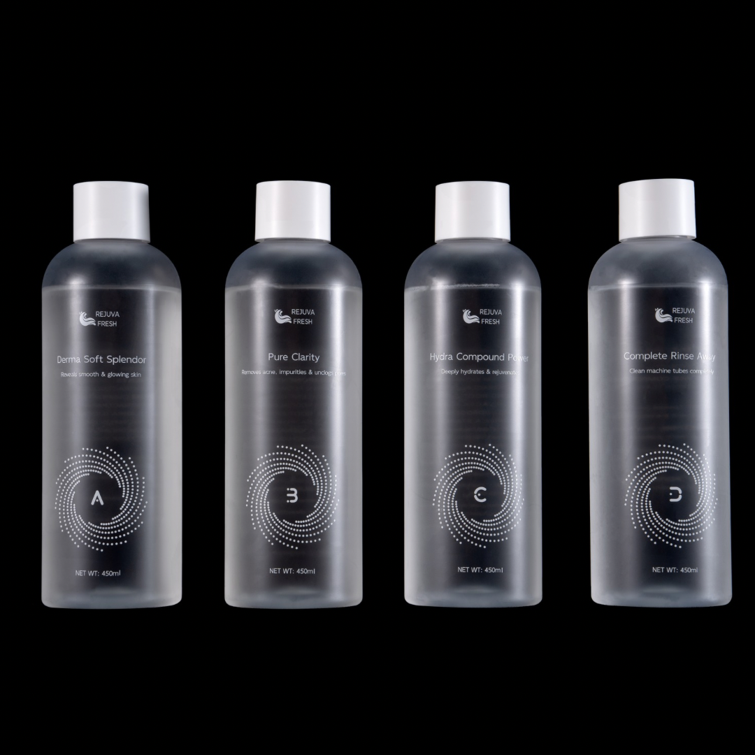 Rejuva Fresh® Hydra Spa Infusion Hydro Dermabrasion Solution 4pcs Set