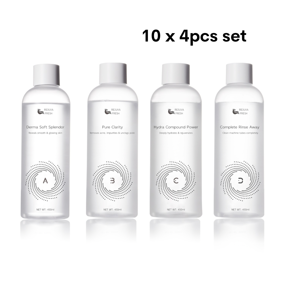 Rejuva Fresh® Hydra Spa Infusion Hydro Dermabrasion Solution 4pcs Set