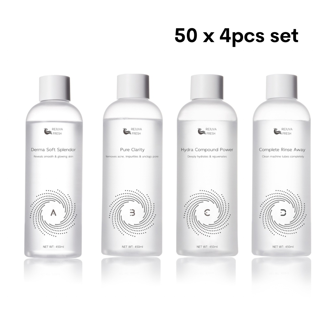 Rejuva Fresh® Hydra Spa Infusion Hydro Dermabrasion Solution 4pcs Set
