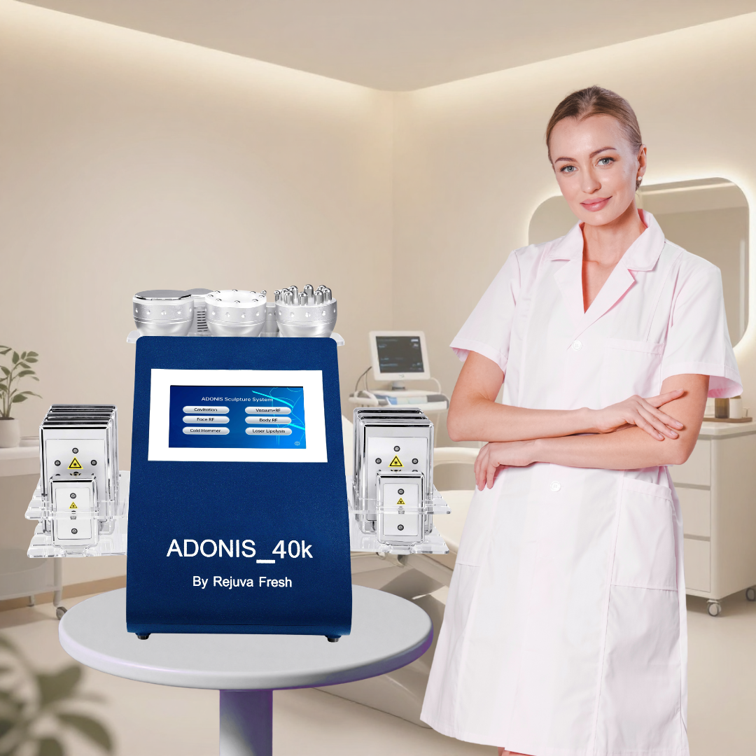 2026 Adonis™ II 40K 6 in 1 Cavitation Machine for Fat Blasting - front view